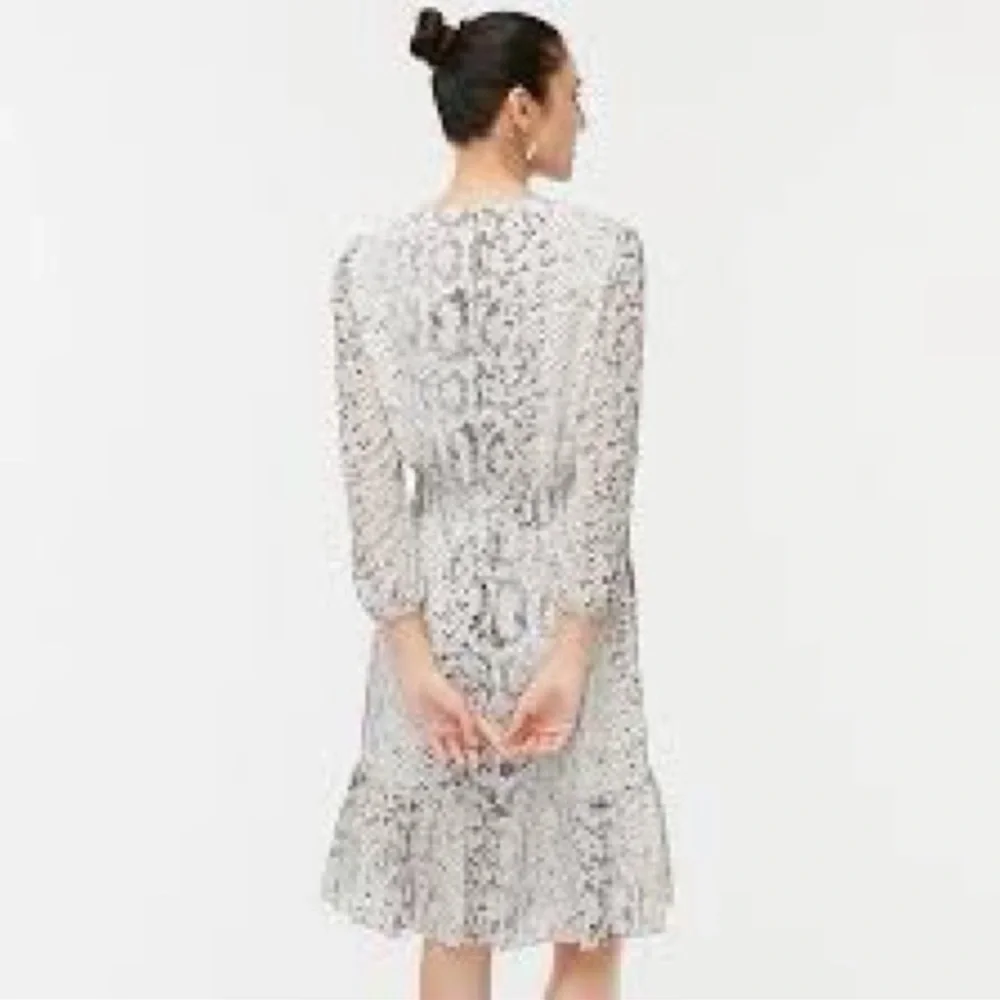 J Crew Cinched Waist Snakeskin Print Dress size Small